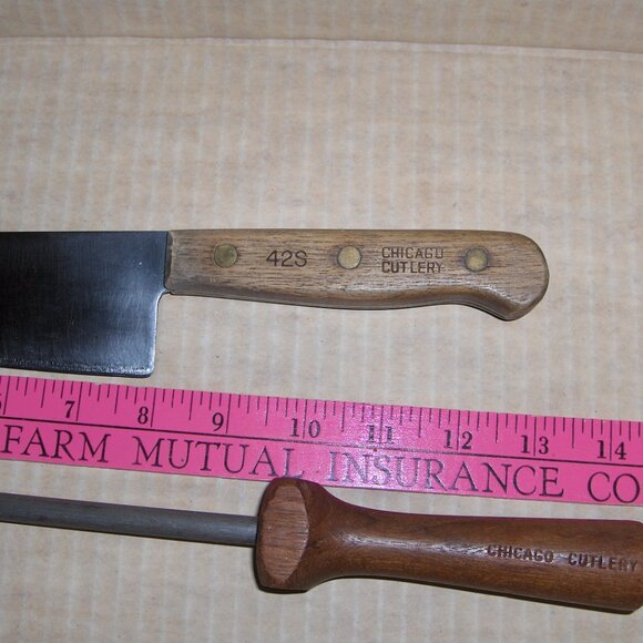 Chicago Cutlery Chef Knife 42S and Sharpening Steel - Picture 2 of 6